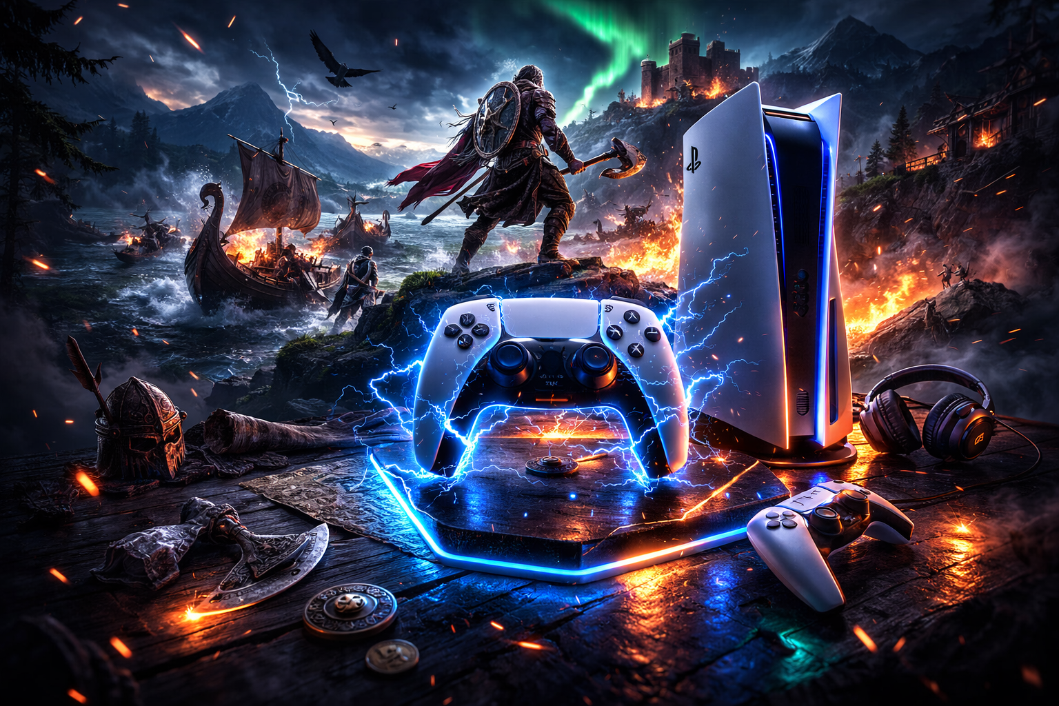 Brainrot Gaming PS5 setup